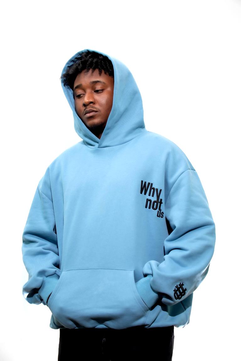 BLUE OVERSIZED HOODIE
