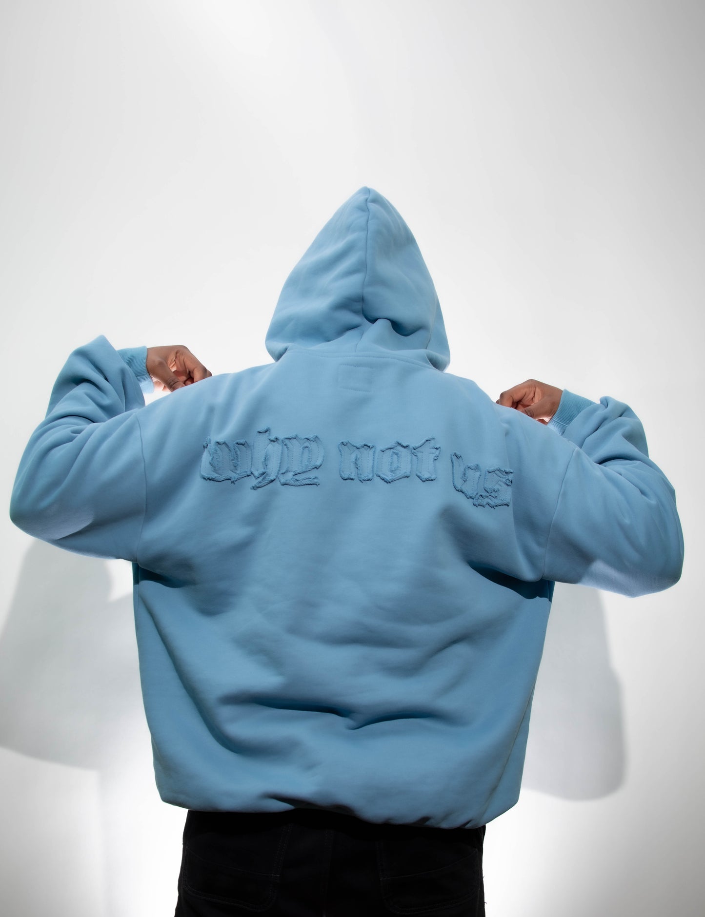 BLUE OVERSIZED HOODIE