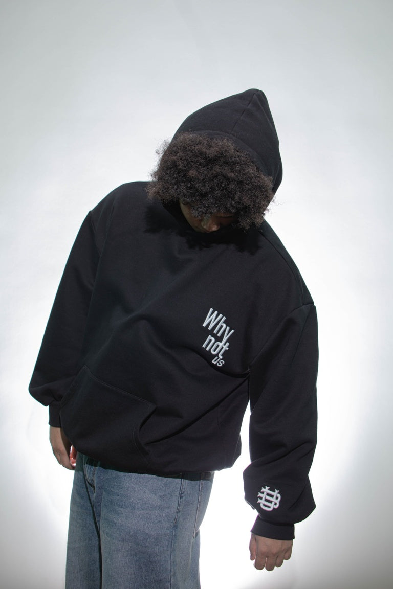 BLACK OVERSIZED HOODIE